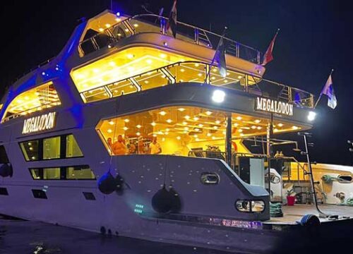 ⁠VIP Вечерняя Прогулка на яхте MEGALODON